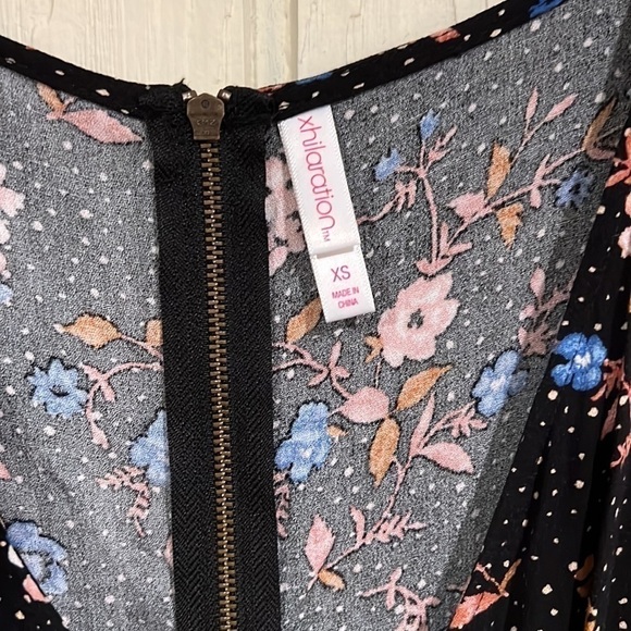Xhilaration Floral Wrap Dress, Size XS - Picture 2 of 8